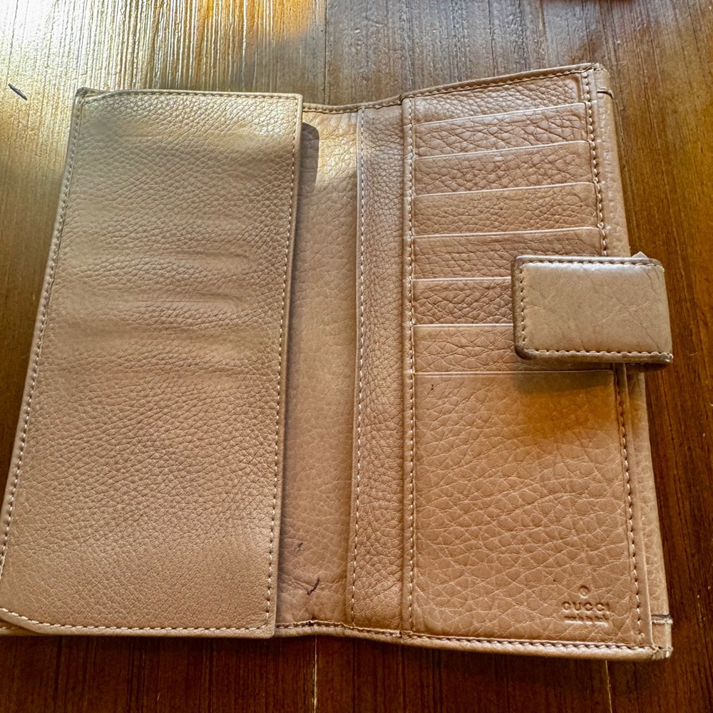 Pre-Loved Gucci Bamboo Tassel Continental Brown Leather Wallet - Comes with Box - Picture 8 of 14